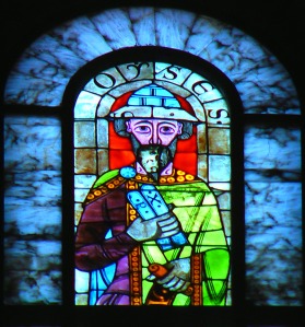 Augsburg Dom Glasfenster Moses